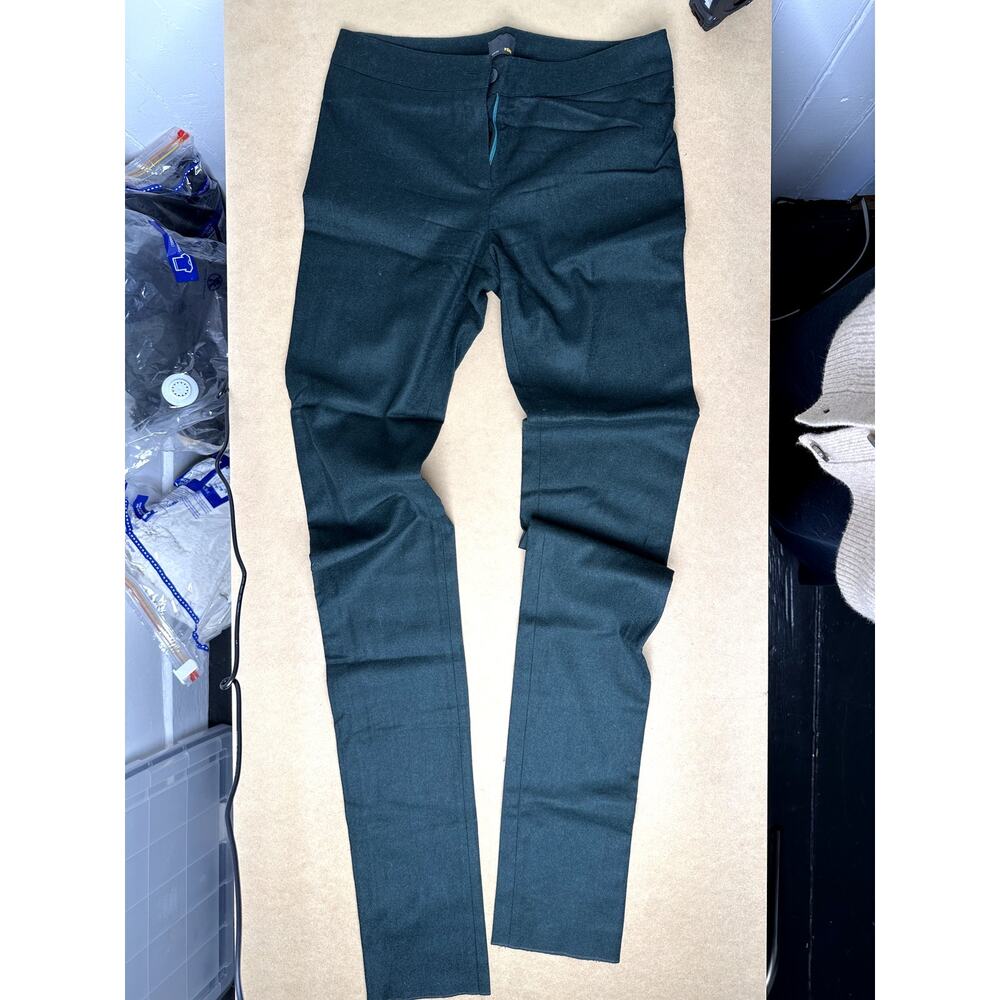 Fendi Green Wool Trousers Size 40 IT US 4 Made in Italy FR5413 C08